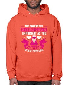 The character of a nurse is just as important as the knowledge heshe possesses Style 1505# - nurse- Hoodie