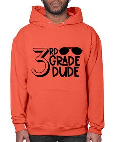 Third Grade Dude 957# - third grade- Hoodie