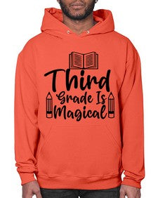 Third Grade Is Magical 961# - third grade- Hoodie