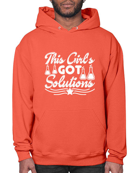 This Girl s Got Solutions 18# - general science- Hoodie
