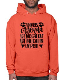 Todays Agenda Let Style 107# - cats- Hoodie