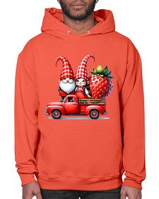 Truck Gnome Strawberries 1673# - strawberry- Hoodie