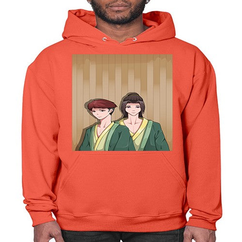 Two man in a hot spring 18# - anime- Hoodie