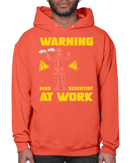 WarningMadScientistAtWorkScientistSkinite Scientist Skinite 13# - general science- Hoodie