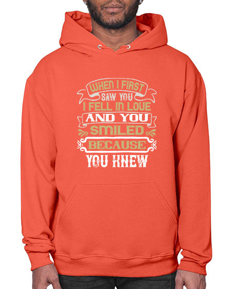 When I first saw you I fell in love and you smiled because you knew Style 12# - pig- Hoodie