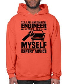 Yes I Am A Mechanical Style 1671# - engineer- Hoodie