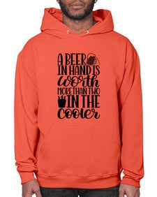 a beer in hand is worth 516# - beer- Hoodie