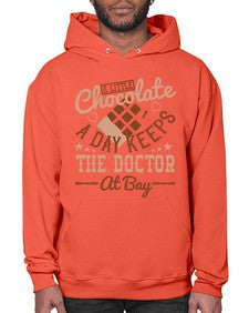 a little chocolate a day keeps the doctor at bay 3# - chocolate- Hoodie