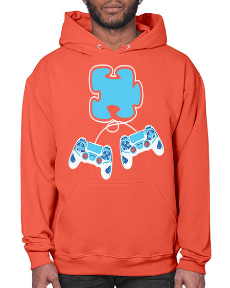 autism awareness gamer puzzle piece 11# - autism- Hoodie