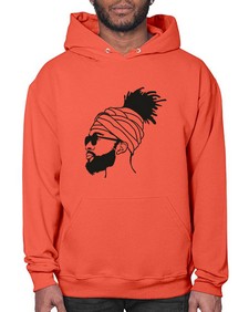 beardman 44# - black boys or men- Hoodie