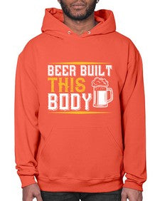 beer built this body 642# - beer- Hoodie