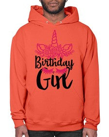 birthday girl 60# - unicorn- Hoodie