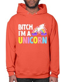 bitch im a unicorn 61# - unicorn- Hoodie