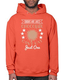 books are like chocolate cant eat just one 57# - chocolate- Hoodie