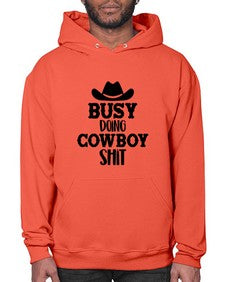 busy doing cowboy shit 283# - western- Hoodie
