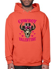 cowboy valentine western valentine 349# - western- Hoodie