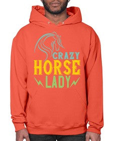 crazy horse lady Style 10# - horse- Hoodie