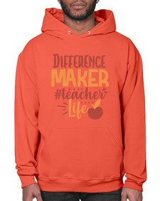 difference maker teacher life 710# - teacher- Hoodie