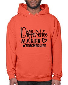difference maker teacherlife Style 121# - teacher- Hoodie