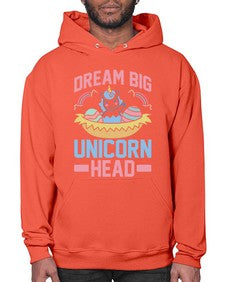 dream big unicorn head 98# - unicorn- Hoodie
