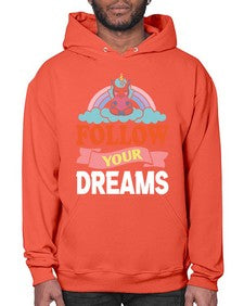 follow your dreams 137# - unicorn- Hoodie