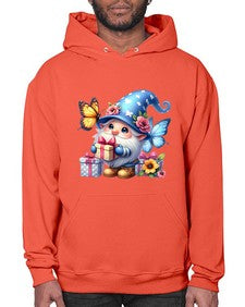 gnome with butterfly 03# - gnome- Hoodie