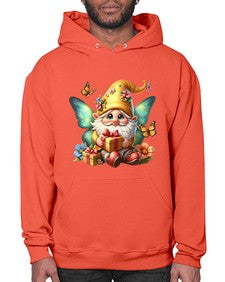 gnome with butterfly 07# - gnome- Hoodie