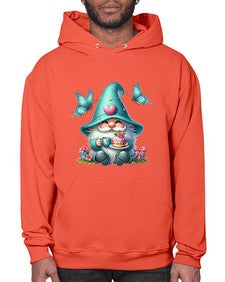gnome with butterfly 14# - gnome- Hoodie