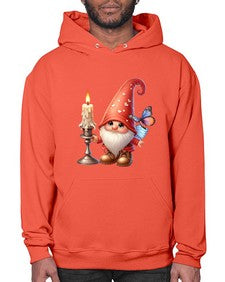 gnome with butterfly 16# - gnome- Hoodie