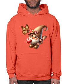 gnome with butterfly 22# - gnome- Hoodie
