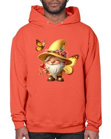 gnome with butterfly 27# - gnome- Hoodie