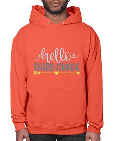 hello third grade 339# - third grade- Hoodie