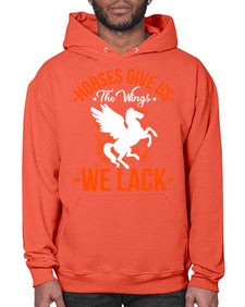 horses give us the wings we lack Style 4# - horse- Hoodie