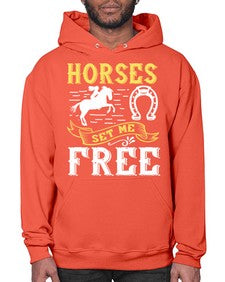 horses set me free Style 39# - horse- Hoodie