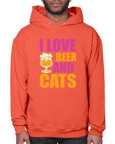 i love beer and cats 1138# - beer- Hoodie