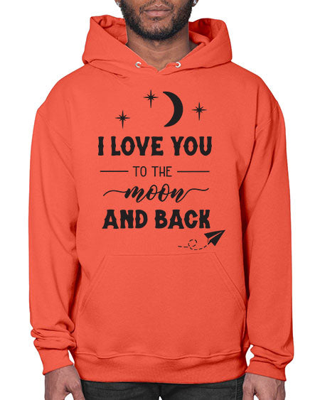 i love you to the moon and back 5# - moon- Hoodie