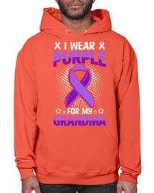 i wear purple for grandma 171# - alzheimers- Hoodie