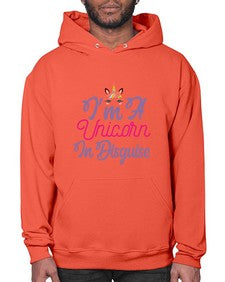 im a unicorn in disguise 228# - unicorn- Hoodie