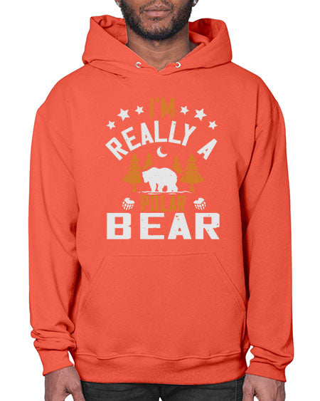 im really a polar bear 147# - bears - animals- Hoodie