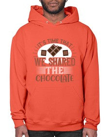 its time that we shared the chocolate 289# - chocolate- Hoodie