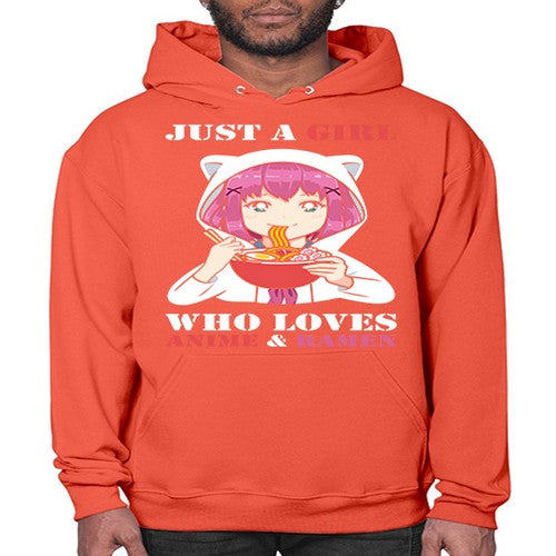 just a girl who loves anime and ramen258# - anime- Hoodie