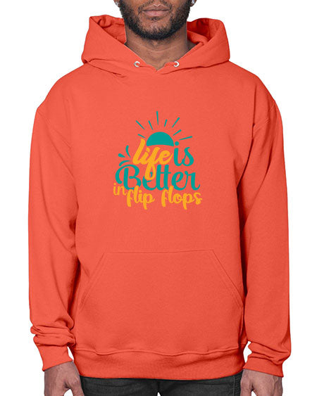 life is better in flip flops Style 90# - summer- Hoodie