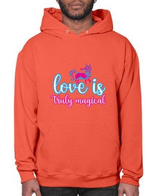love is truly magical 271# - unicorn- Hoodie