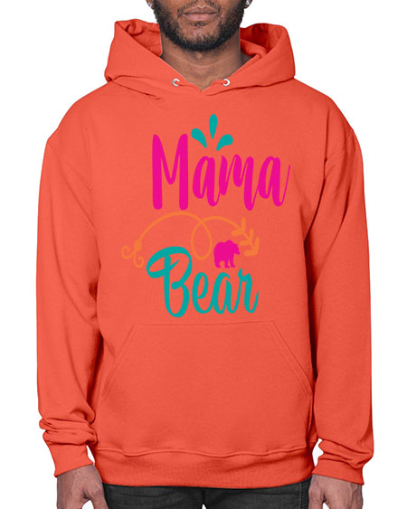 mama bear 183# - bears - animals- Hoodie