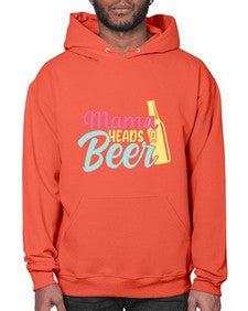 mama heads a beer 324# - beer- Hoodie