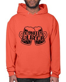 mom needs a beer 1393# - beer- Hoodie