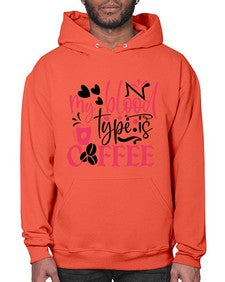 my blood type is coffee Style Style 1099# - nurse- Hoodie