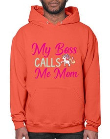 my boss calls me mom 313# - unicorn- Hoodie