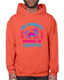 my favorite animal is unicorn 315# - unicorn- Hoodie