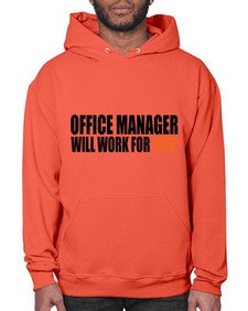 office manager will work for beer copy 1453# - beer- Hoodie